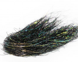 Click for detail Fine 3D Tinsel Hair, Black Peacock / 96